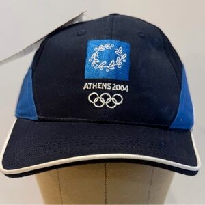 2004 Athens Olympics Cap Officially Licensed Black Snapback NWT